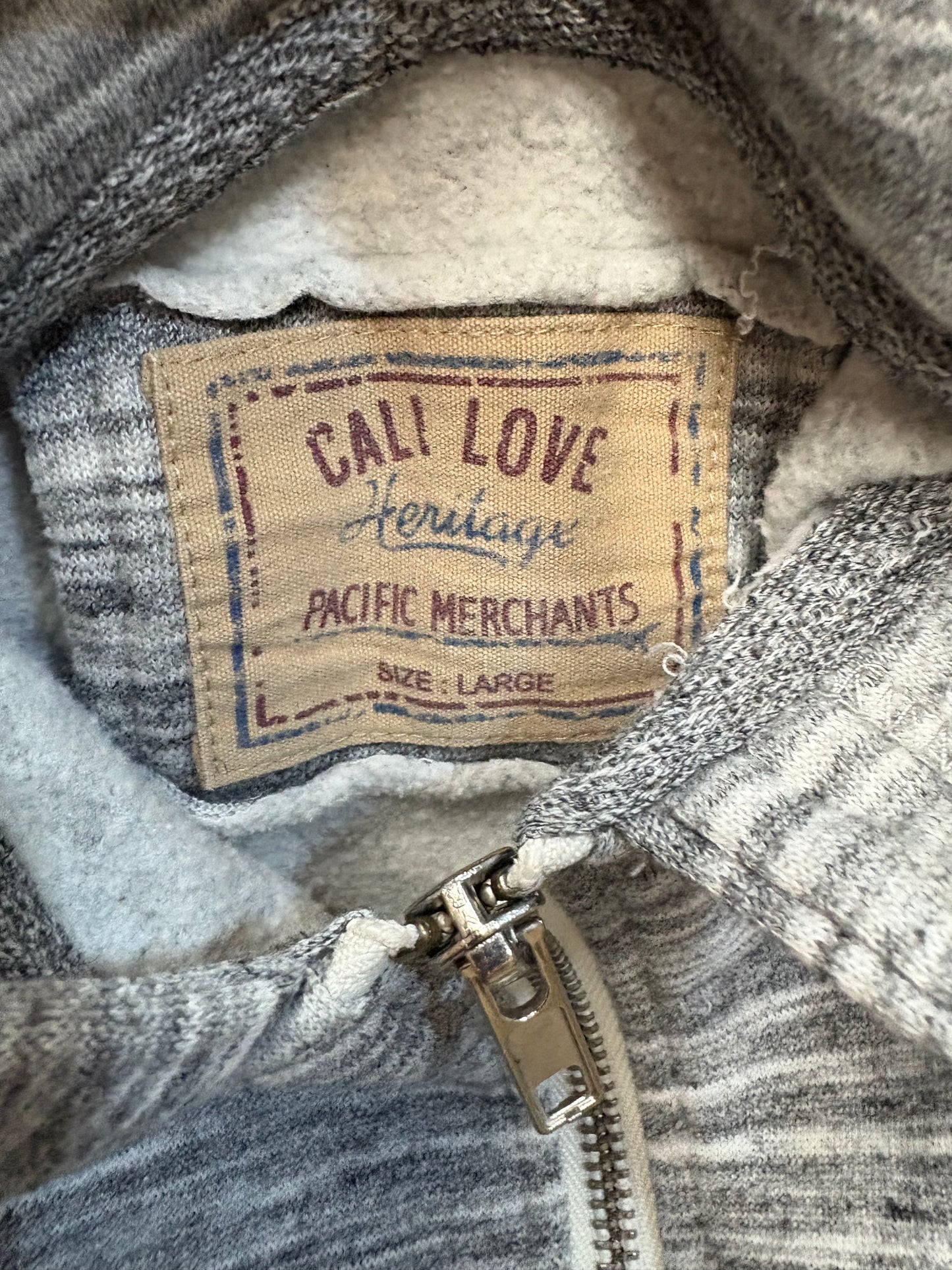 Grey Zipped up Hoodie