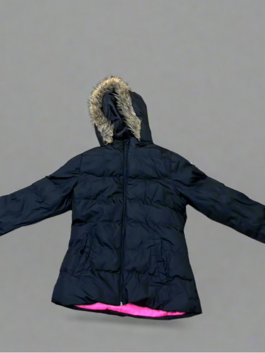 Arizona Jean Black Puffy hooded jacket